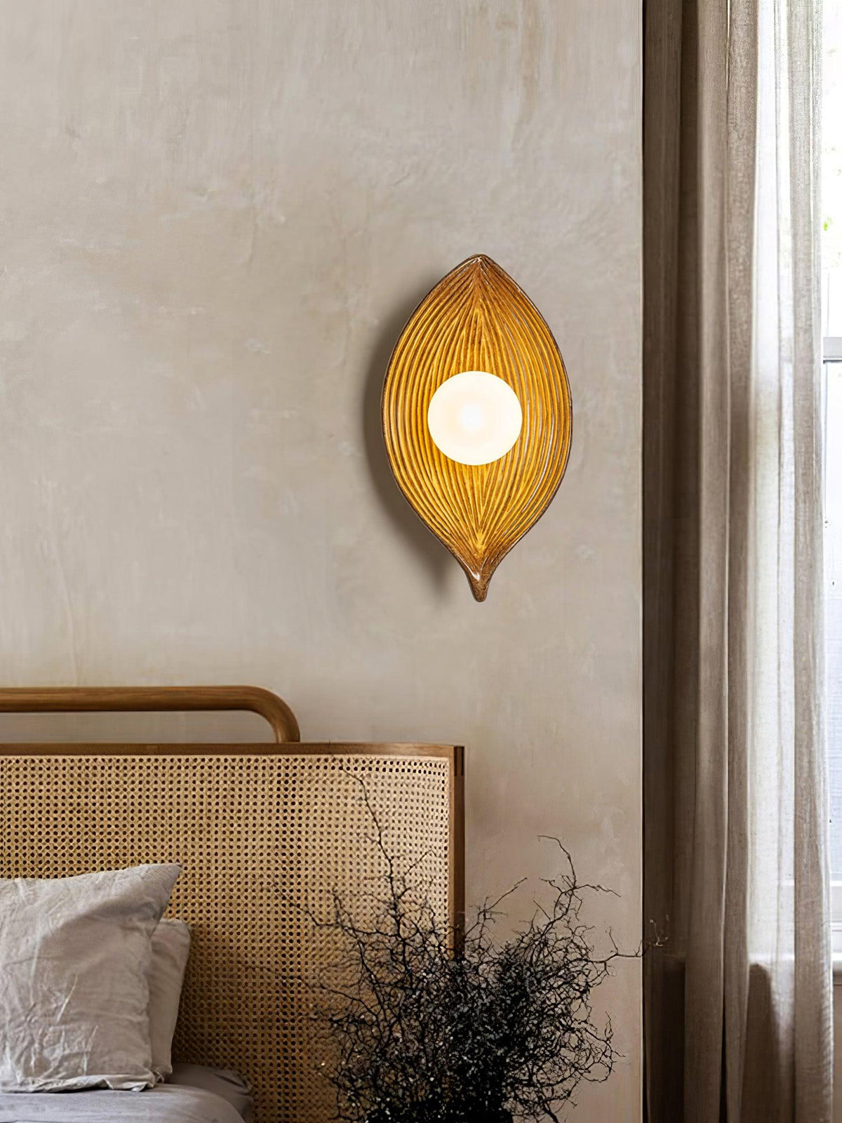 Zotalisra Applique Murale Résine Canoë Feuille - Neutralighting