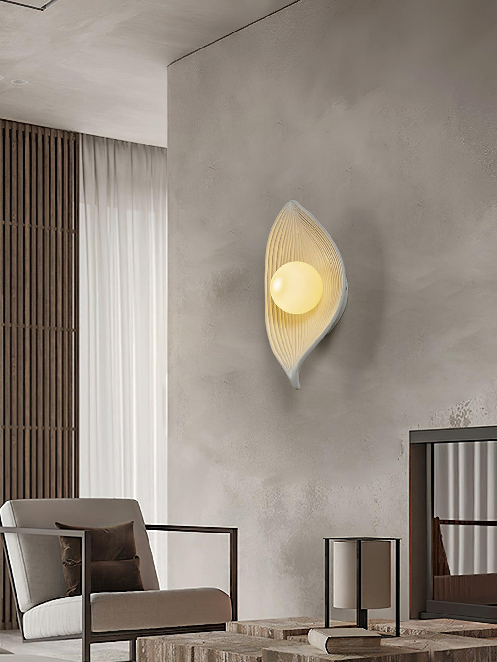 Zotalisra Applique Murale Résine Canoë Feuille - Neutralighting