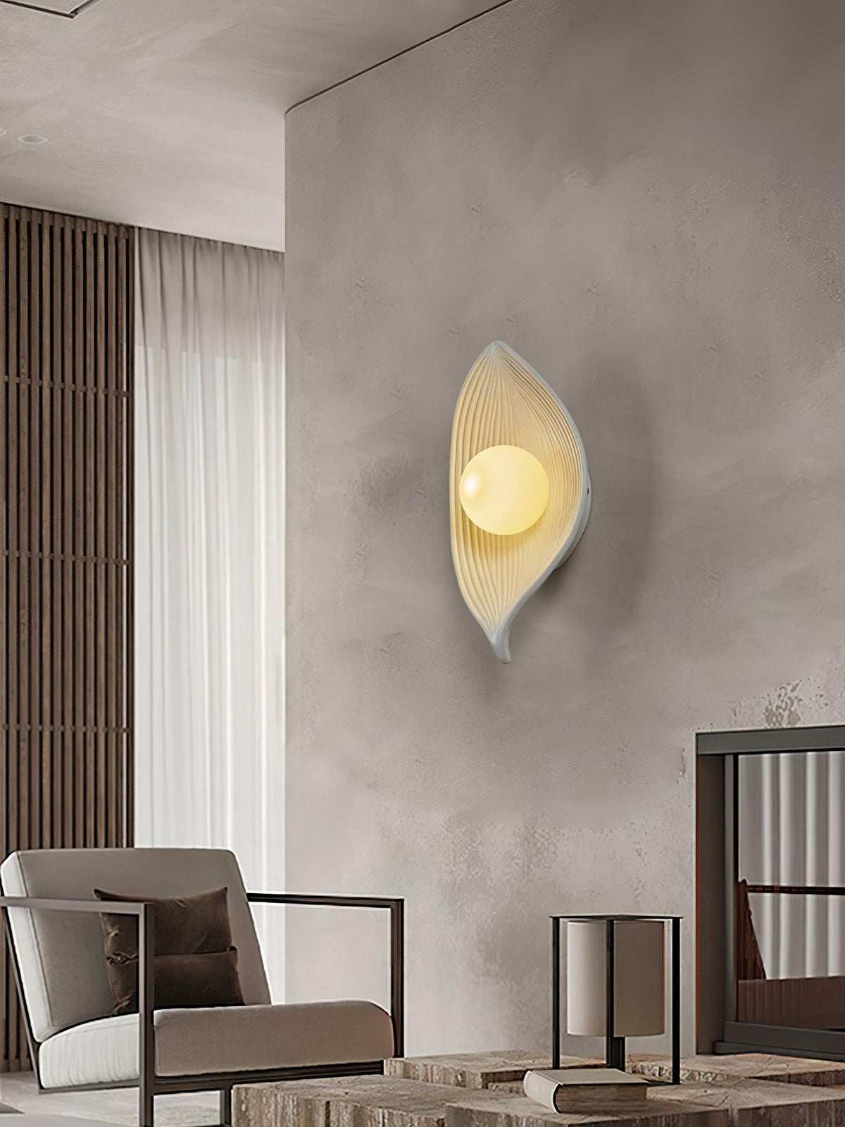 Zotalisra Applique Murale Résine Canoë Feuille - Neutralighting