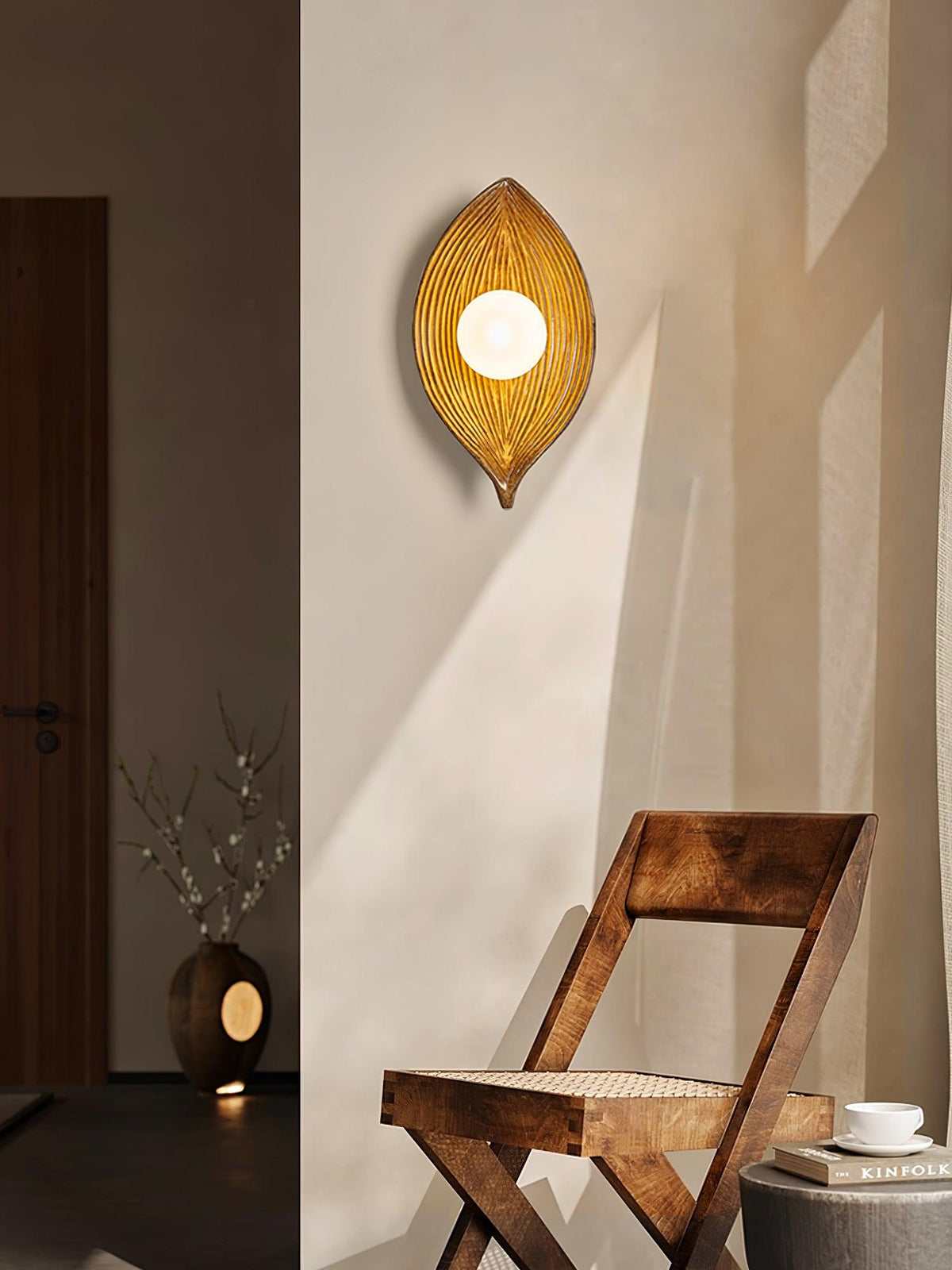 Zotalisra Applique Murale Résine Canoë Feuille - Neutralighting