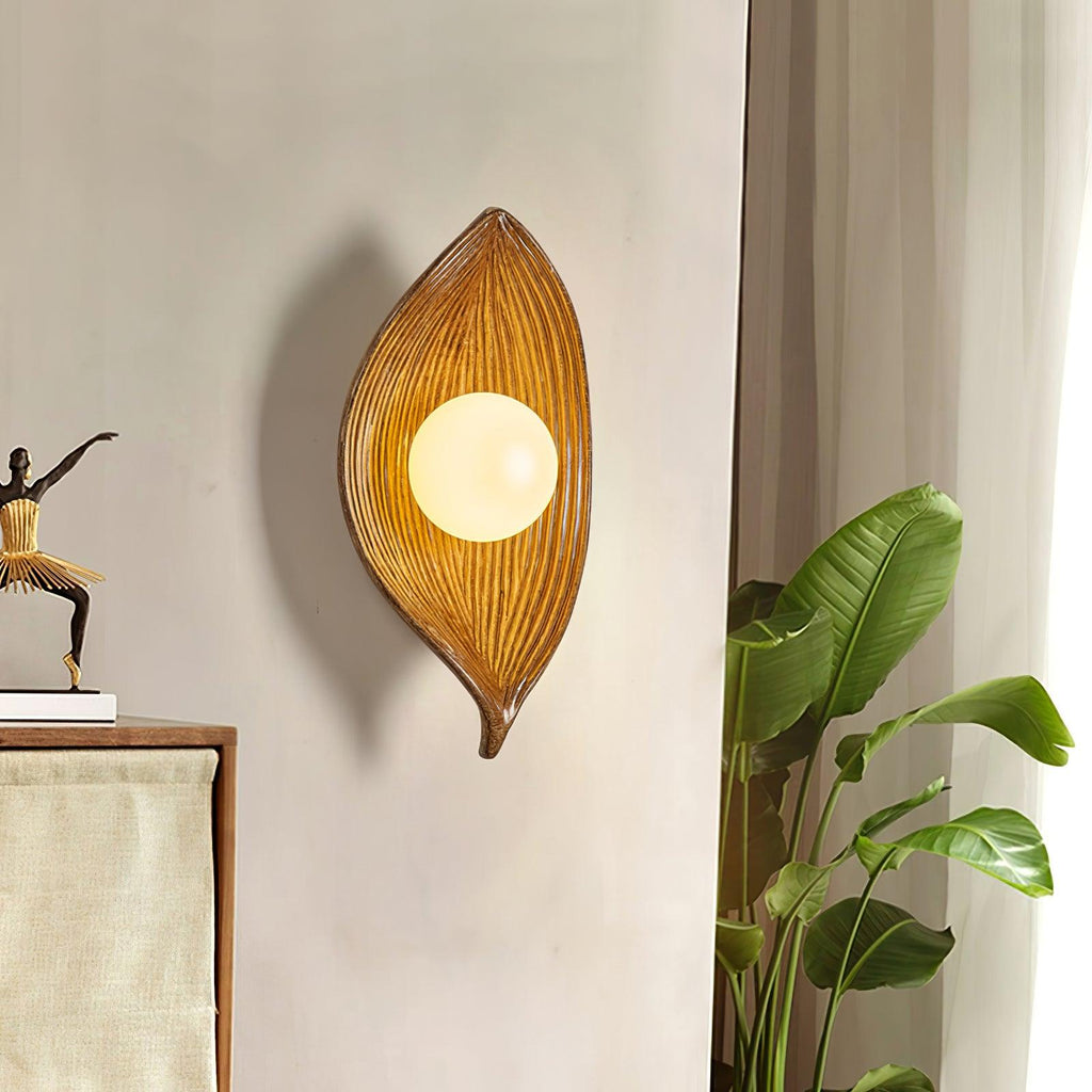 Zotalisra Applique Murale Résine Canoë Feuille - Neutralighting