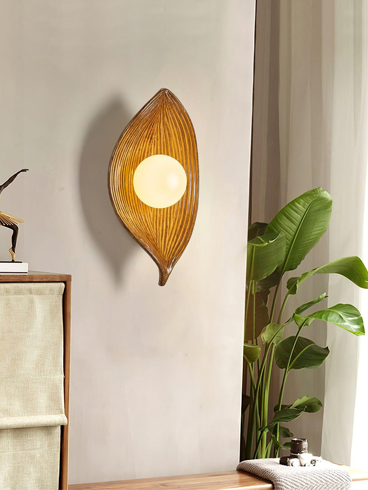 Zotalisra Applique Murale Résine Canoë Feuille - Neutralighting