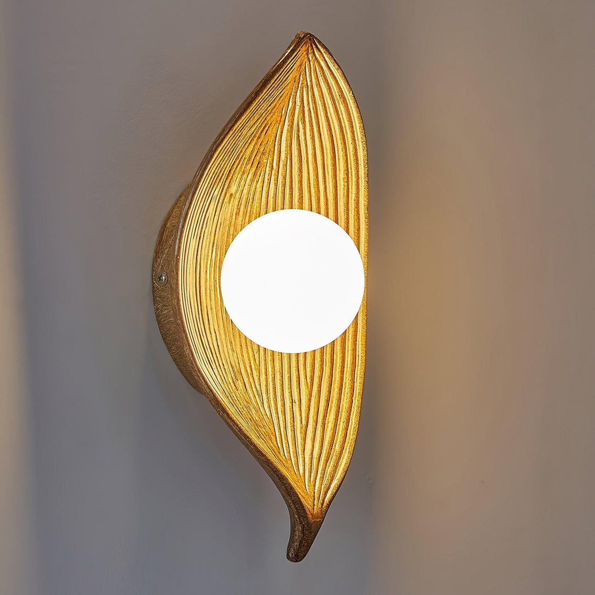 Zotalisra Applique Murale Résine Canoë Feuille - Neutralighting