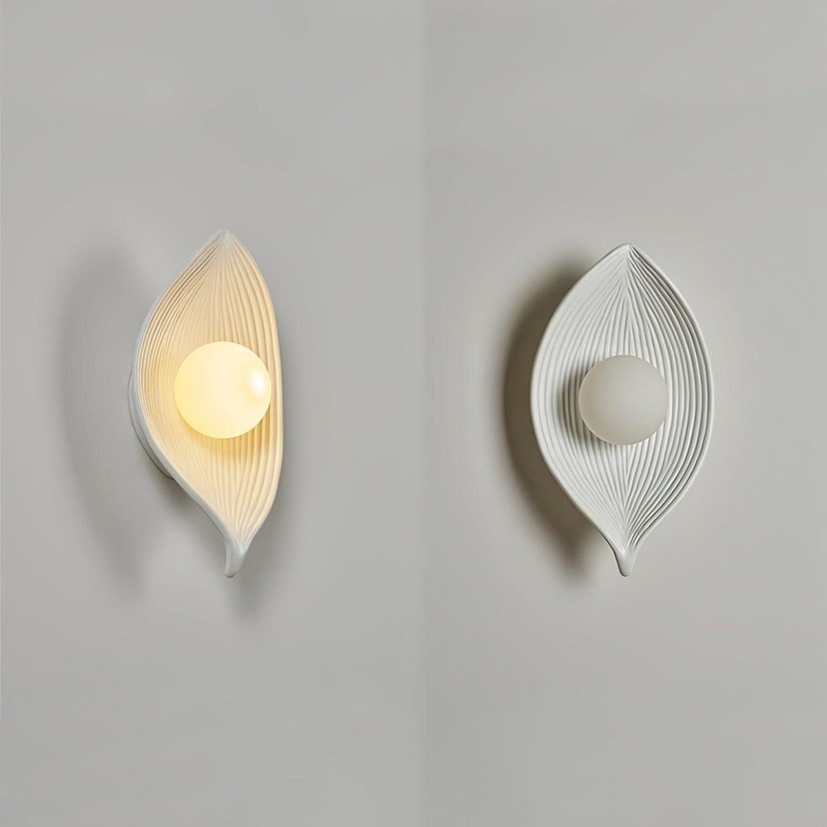 Zotalisra Applique Murale Résine Canoë Feuille - Neutralighting