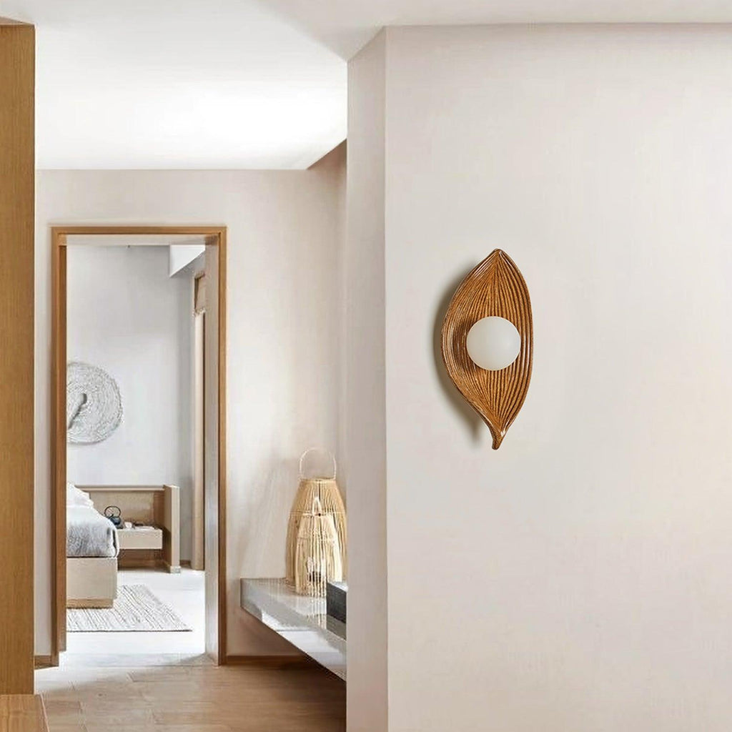 Zotalisra Applique Murale Résine Canoë Feuille - Neutralighting