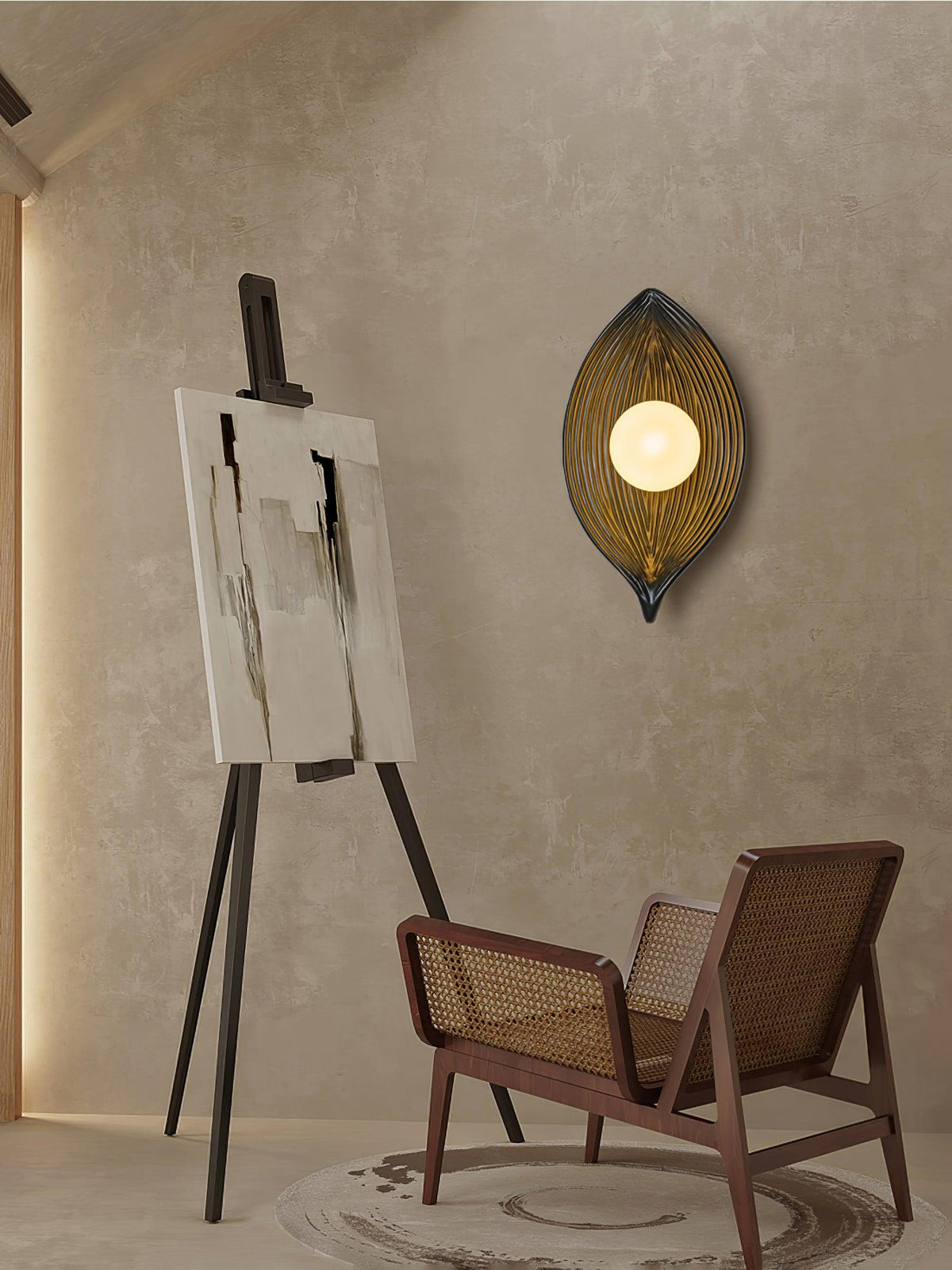 Zotalisra Applique Murale Résine Canoë Feuille - Neutralighting