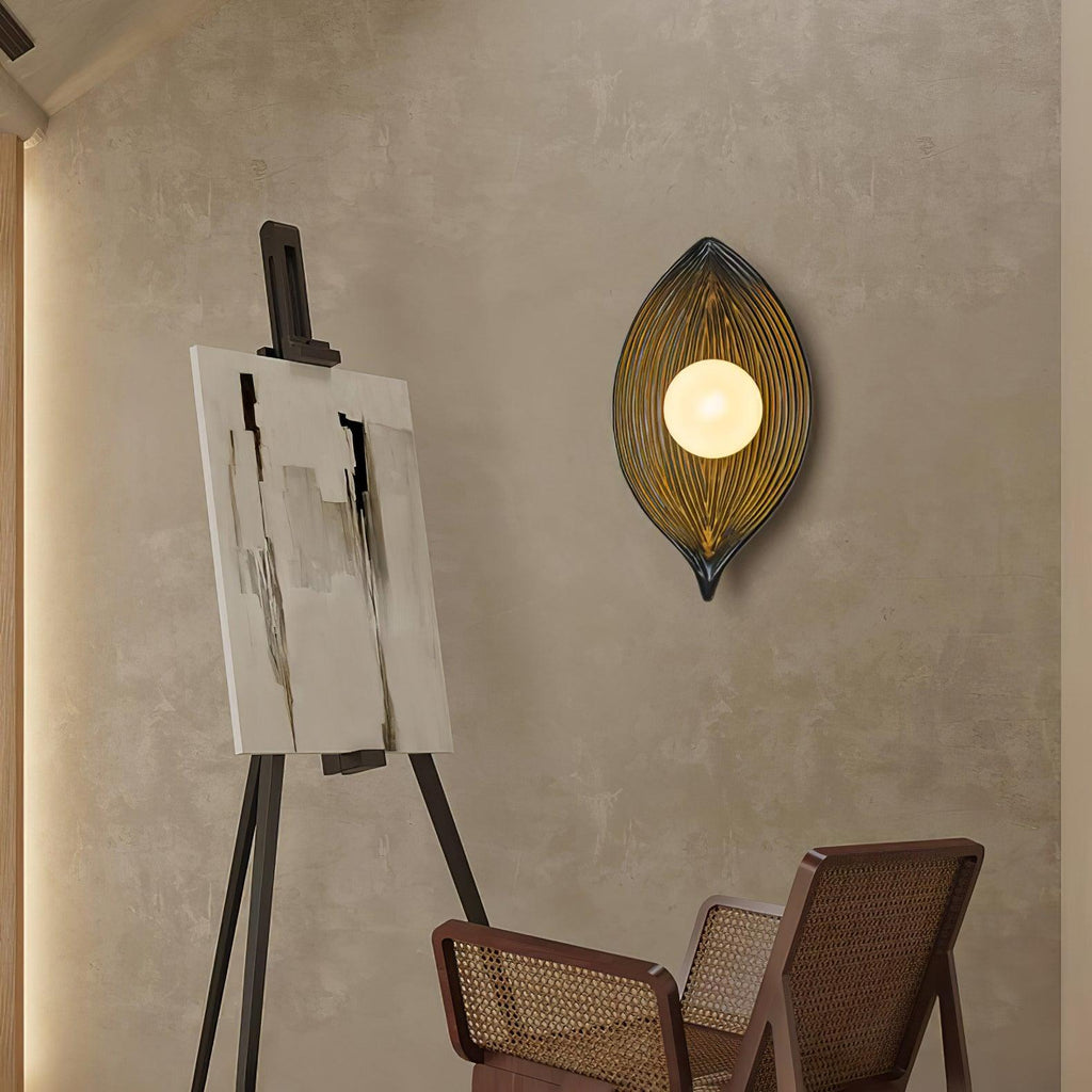 Zotalisra Applique Murale Résine Canoë Feuille - Neutralighting