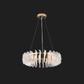 Chandelier en Verre et Acrylique de Luxe Ulcarir Feuille - Neutralighting