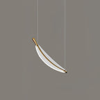 Lustra Chandelier Leaf Acrylic Gold Elegant Modern - Neutralighting