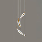 Lustra Chandelier Leaf Acrylic Gold Elegant Modern - Neutralighting