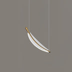 Lustra Chandelier Leaf Acrylic Gold Elegant Modern - Neutralighting