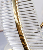 Lustra Chandelier Leaf Acrylic Gold Elegant Modern - Neutralighting