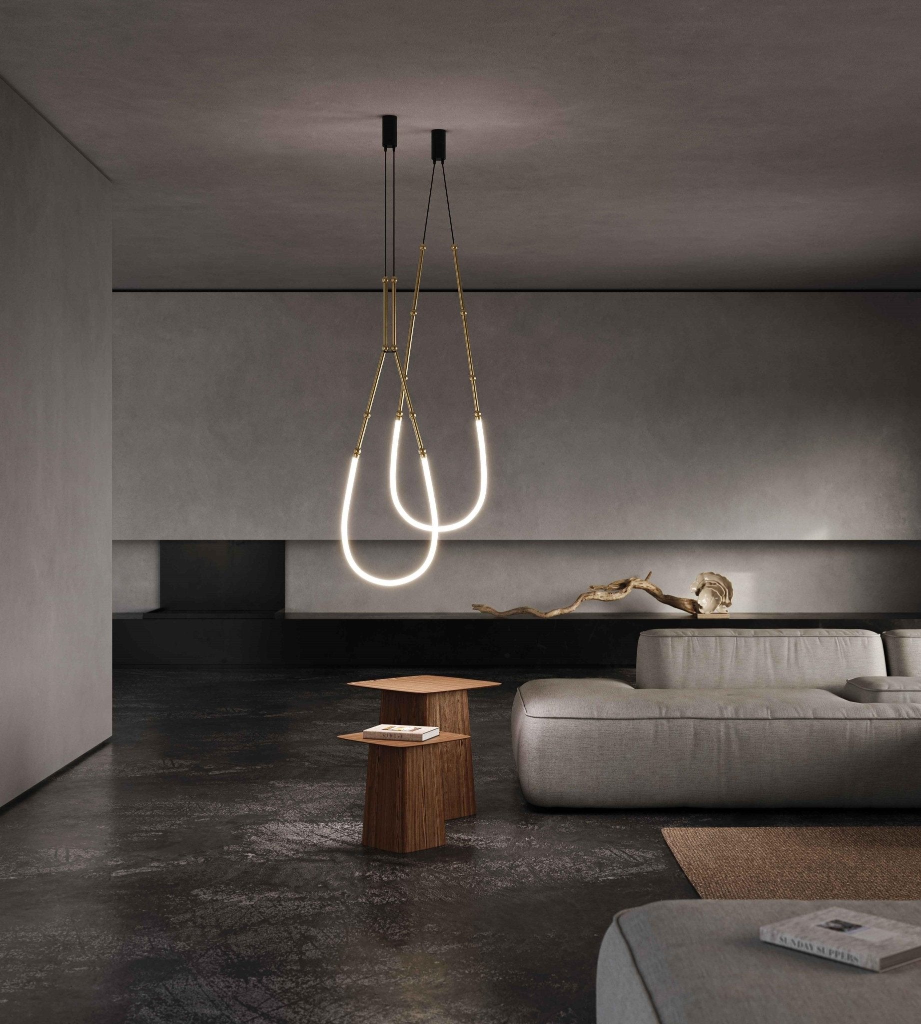 Lustra Chandelier Leda LED Flexible Moderne Sculptural - Neutralighting