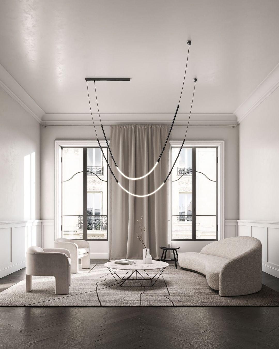 Lustra Chandelier Leda LED Flexible Moderne Sculptural - Neutralighting