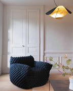 Lustra Suspension Lampe Abat-jour Courbé Noir et Or - Neutralighting