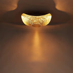 Solara Plafonnier Abat-jour Courbé et Intérieur Doré - Neutralighting