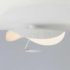 Solara Plafonnier Abat-jour Courbé et Intérieur Doré - Neutralighting