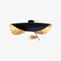 Solara Plafonnier Abat-jour Courbé et Intérieur Doré - Neutralighting