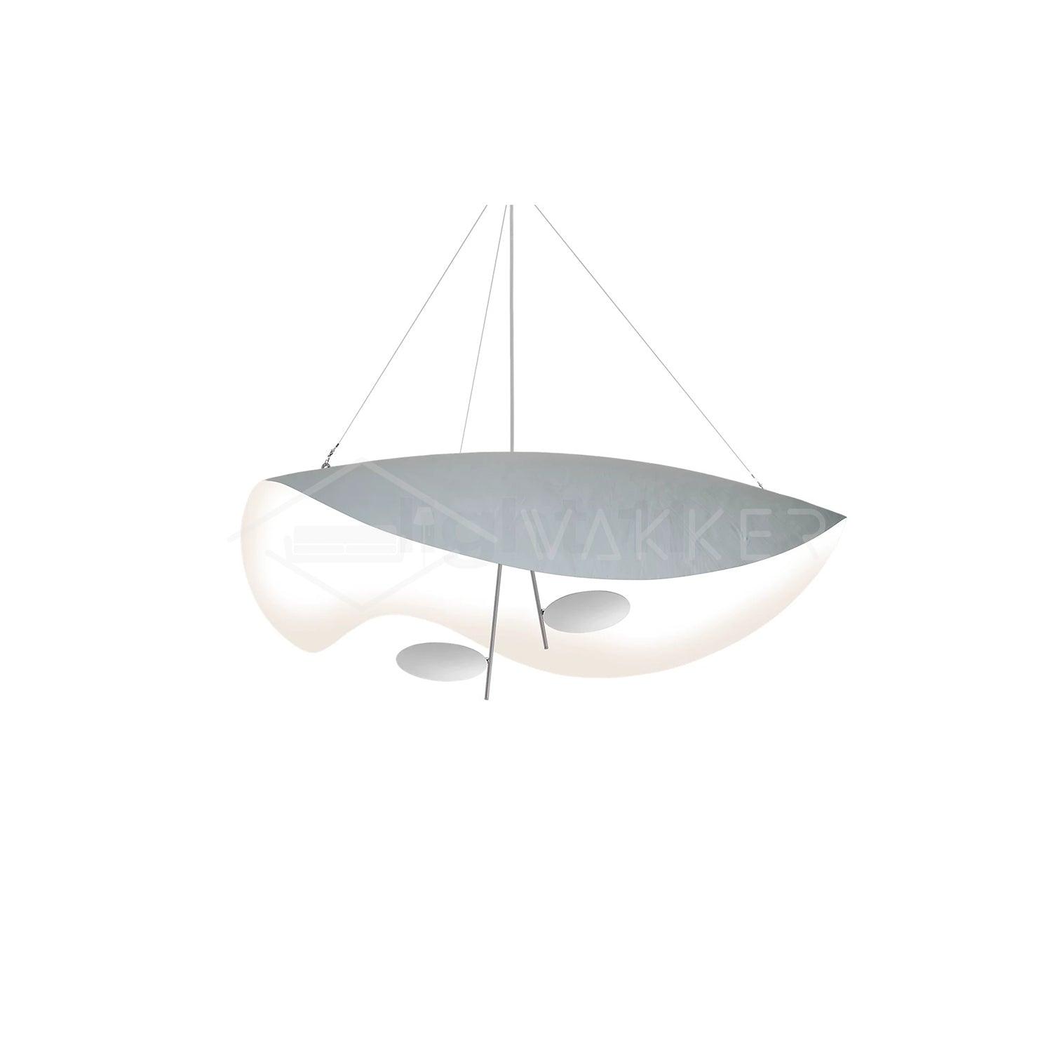 Lustra Suspension Lampe Abat-jour Courbé Noir et Or - Neutralighting