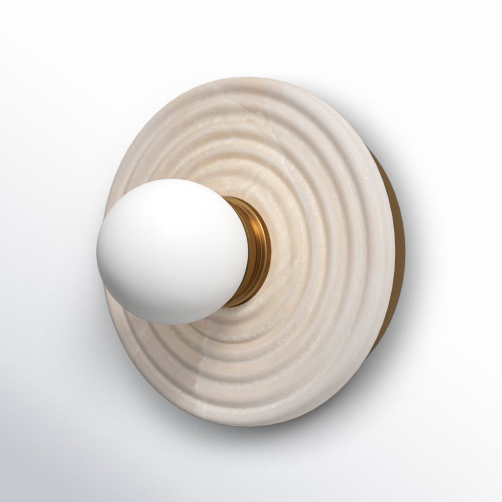 Lampe Murale en Albâtre et Verre Moderne Minimaliste Syraean - Neutralighting