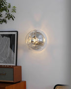 Applique Murale Tourbillon Texture Clair Ambre Gris Fumé Moderne - Neutralighting