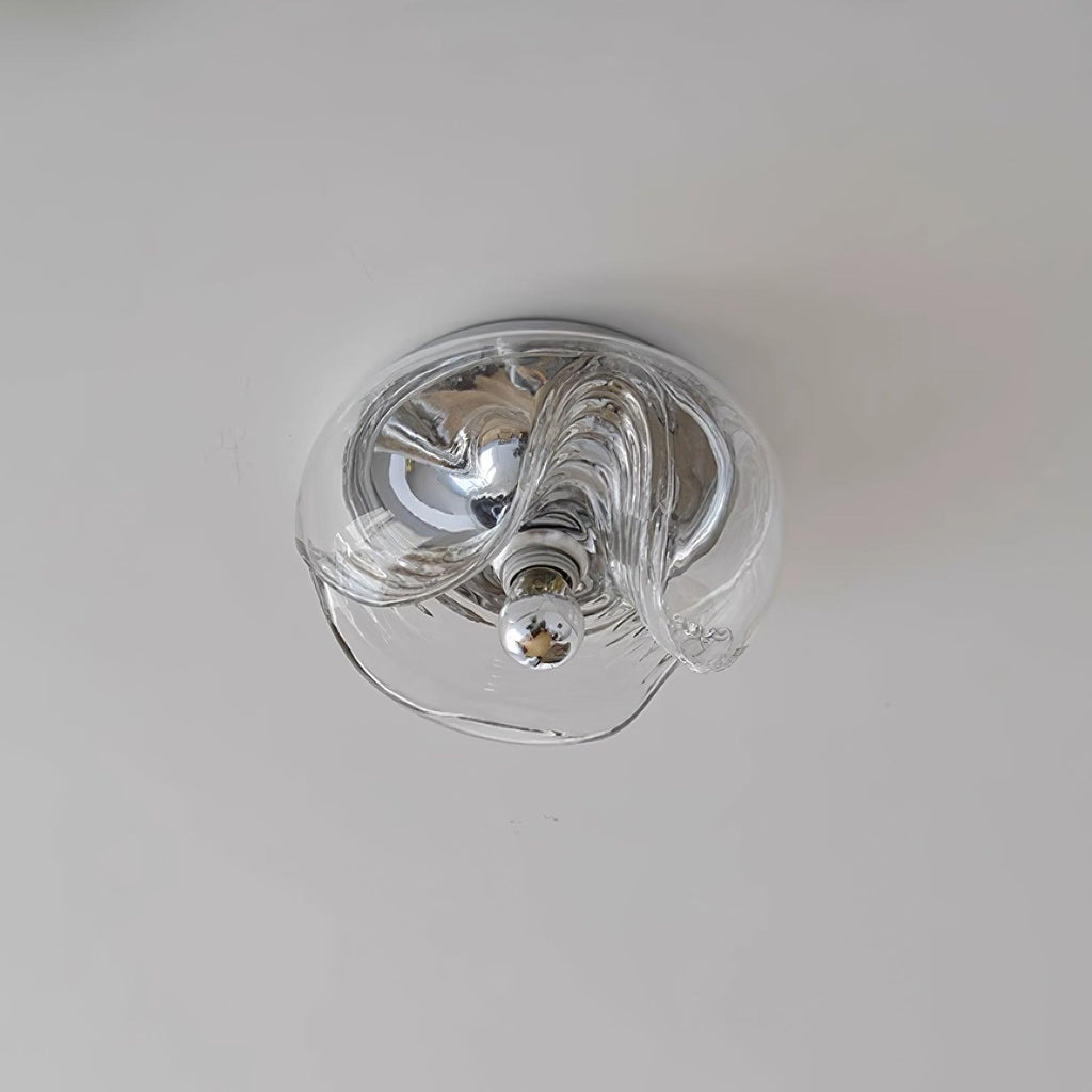 Applique Murale Tourbillon Texture Clair Ambre Gris Fumé Moderne - Neutralighting