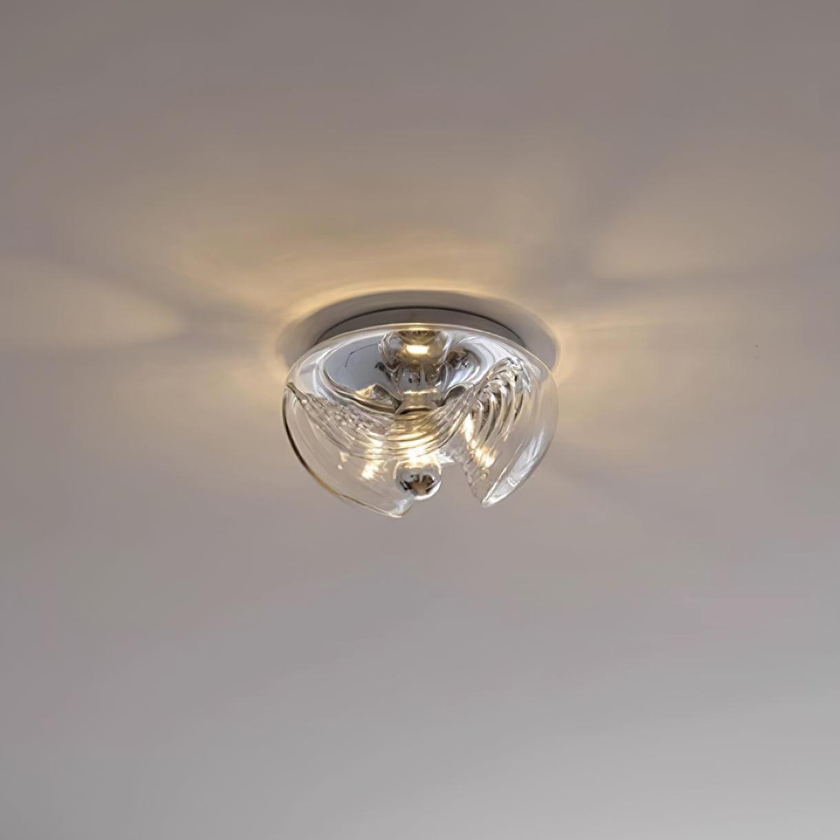 Applique Murale Tourbillon Texture Clair Ambre Gris Fumé Moderne - Neutralighting