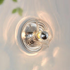 Applique Murale Tourbillon Texture Clair Ambre Gris Fumé Moderne - Neutralighting