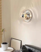 Applique Murale Tourbillon Texture Clair Ambre Gris Fumé Moderne - Neutralighting