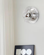 Applique Murale Tourbillon Texture Clair Ambre Gris Fumé Moderne - Neutralighting