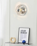 Applique Murale Tourbillon Texture Clair Ambre Gris Fumé Moderne - Neutralighting