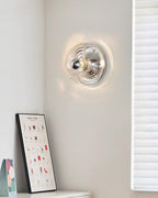 Applique Murale Tourbillon Texture Clair Ambre Gris Fumé Moderne - Neutralighting