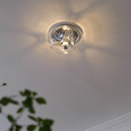 Applique Murale Tourbillon Texture Clair Ambre Gris Fumé Moderne - Neutralighting