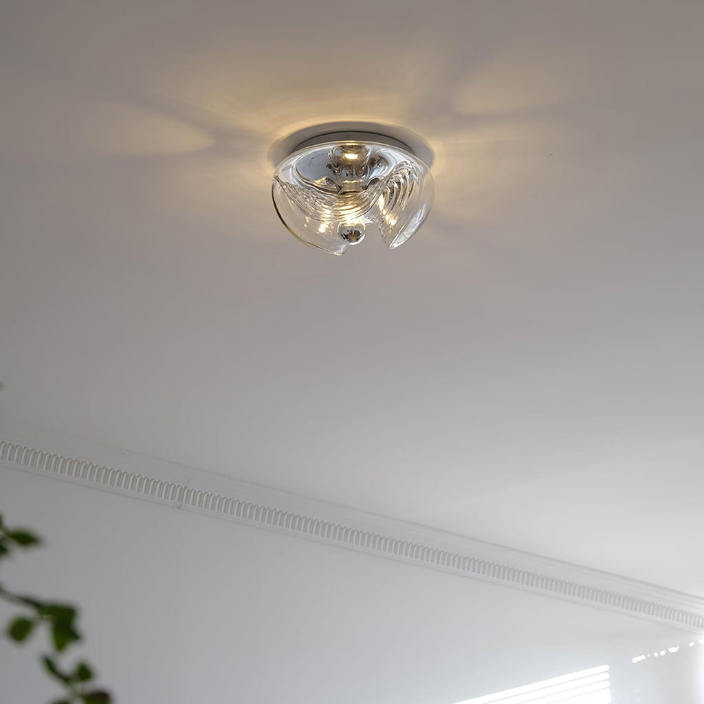 Applique Murale Tourbillon Texture Clair Ambre Gris Fumé Moderne - Neutralighting