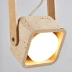 Cesta Suspension Carré Jaune Travertin - Neutralighting