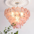 Lelaina Lustre Cascade en Verre Soufflé à la Main - Neutralighting