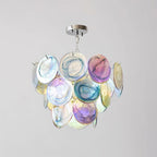 Lelaina Lustre Cascade en Verre Soufflé à la Main - Neutralighting