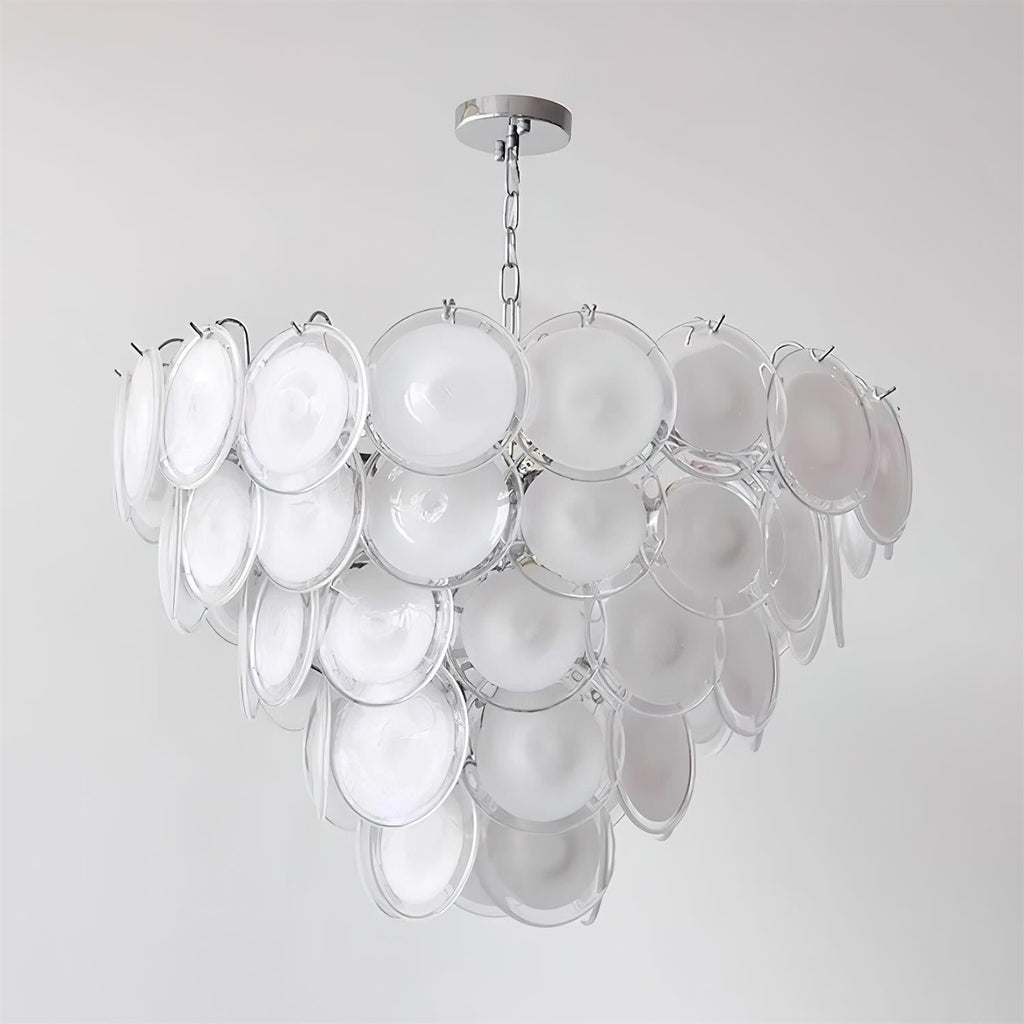 Lelaina Lustre Cascade en Verre Soufflé à la Main - Neutralighting