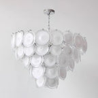 Lelaina Lustre Cascade en Verre Soufflé à la Main - Neutralighting
