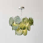Lelaina Lustre Cascade en Verre Soufflé à la Main - Neutralighting