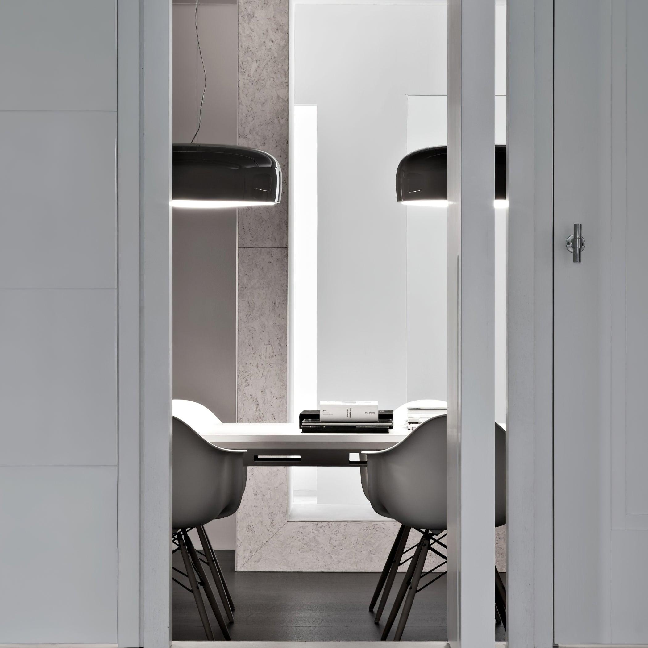 Letifly Lustre Pendentif Dôme Noir Brillant - Neutralighting