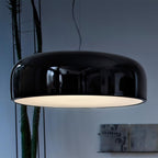 Letifly Lustre Pendentif Dôme Noir Brillant - Neutralighting