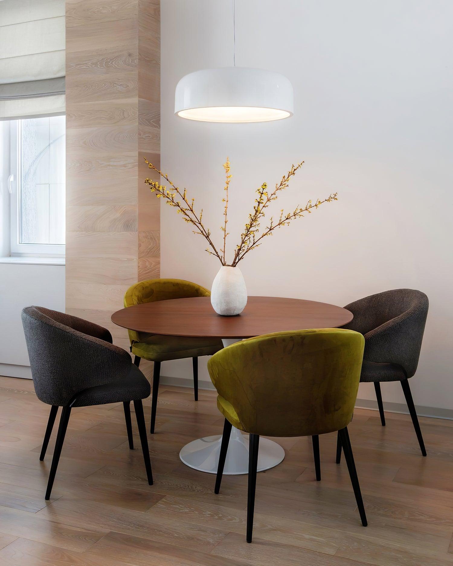 Letifly Lustre Pendentif Dôme Noir Brillant - Neutralighting