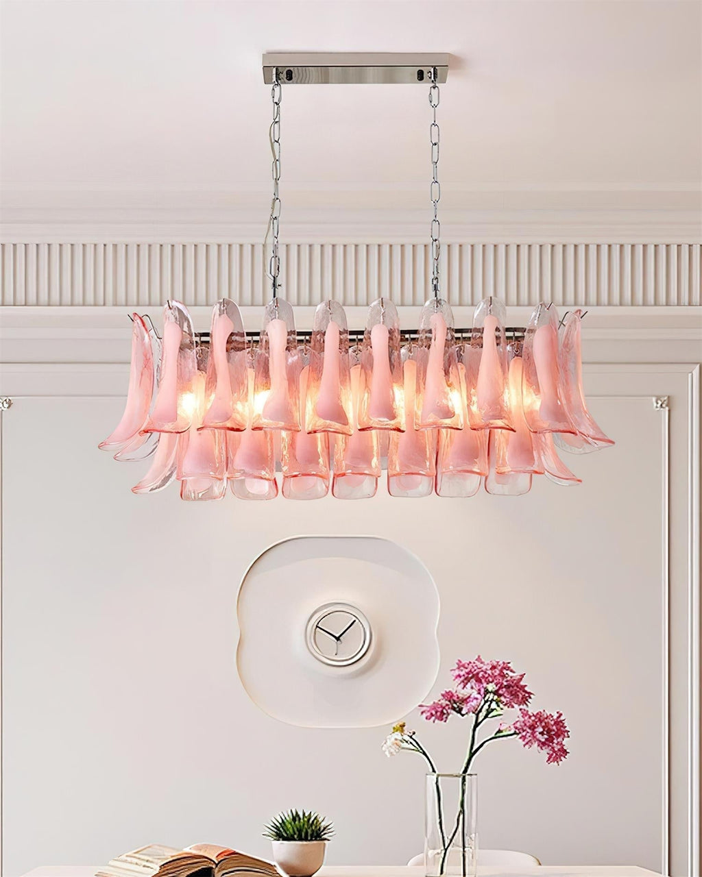 Elizabeth Chandelier Murano Rectangulaire - Neutralighting