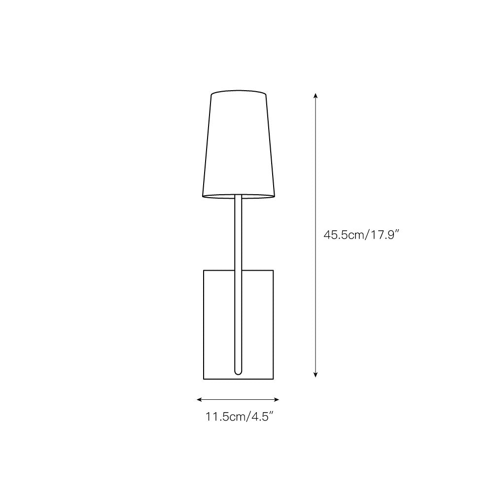 Lampe Murale en Tissu et Laiton Art Vintage Sytheir - Neutralighting