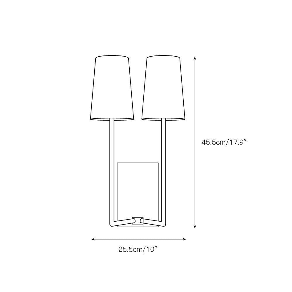 Lampe Murale en Tissu et Laiton Art Vintage Sytheir - Neutralighting