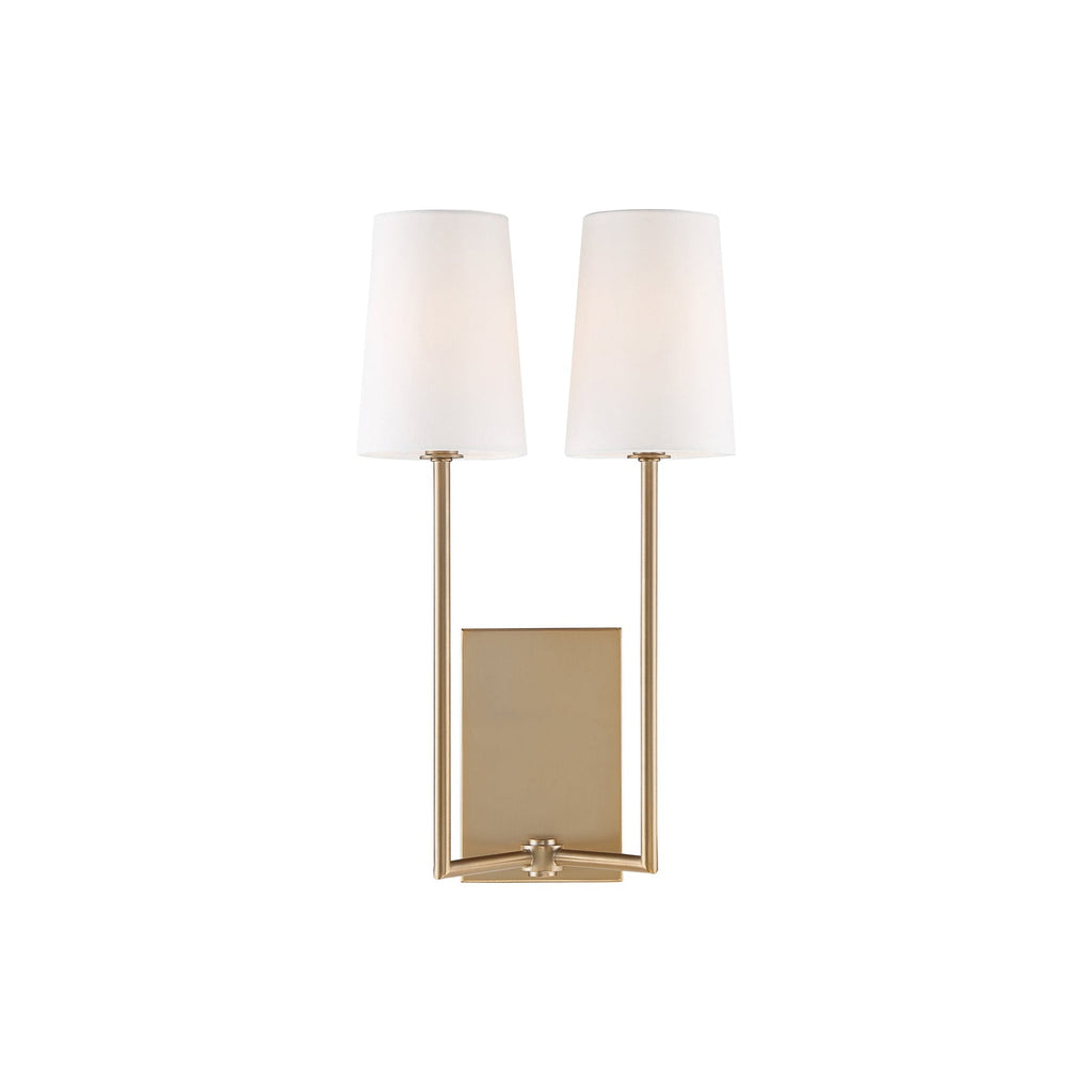 Lampe Murale en Tissu et Laiton Art Vintage Sytheir - Neutralighting