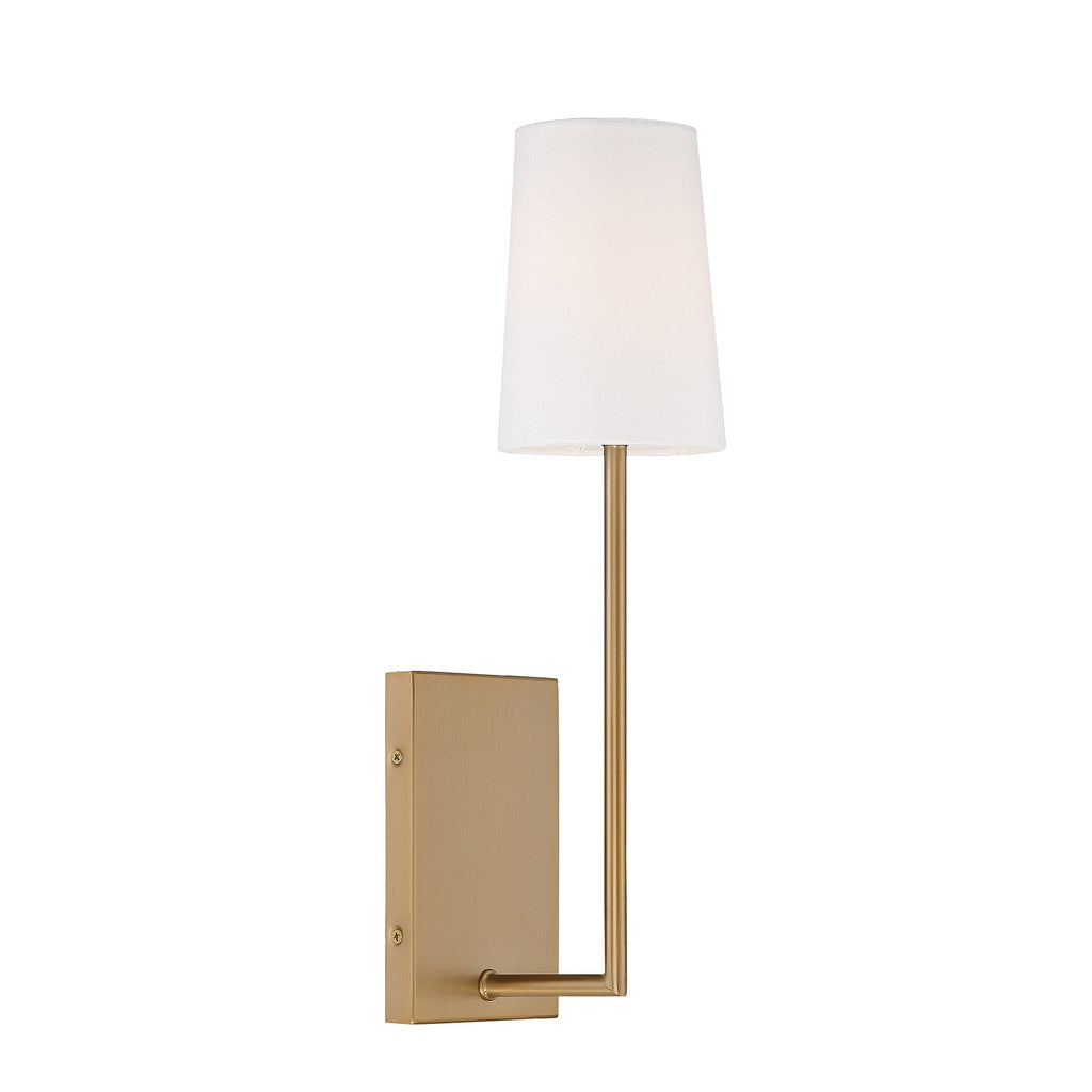 Lampe Murale en Tissu et Laiton Art Vintage Sytheir - Neutralighting