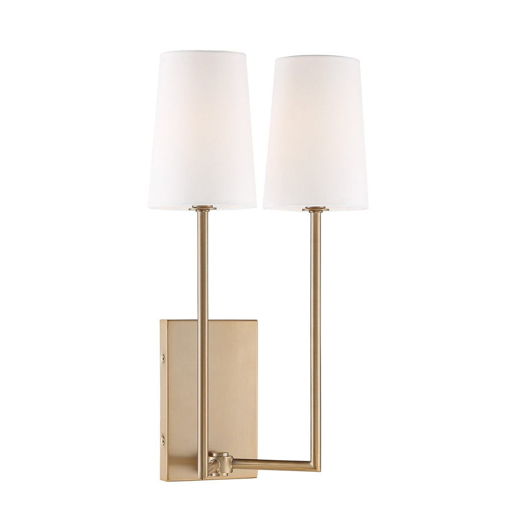 Lampe Murale en Tissu et Laiton Art Vintage Sytheir - Neutralighting
