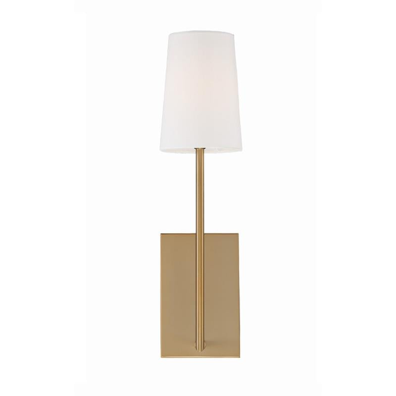Lampe Murale en Tissu et Laiton Art Vintage Sytheir - Neutralighting